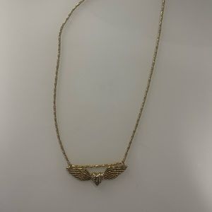 Vanessa Mooney gold plated winged necklace